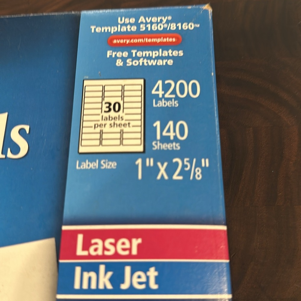 Avery Address Labels - Picture 5 of 5